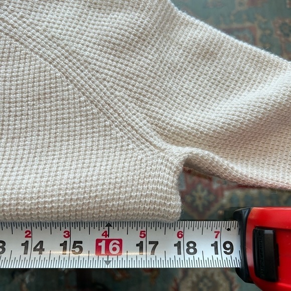 Madewell Wafflestitch Wool Blend Cream Pullover Sweater XXS - Picture 4 of 13